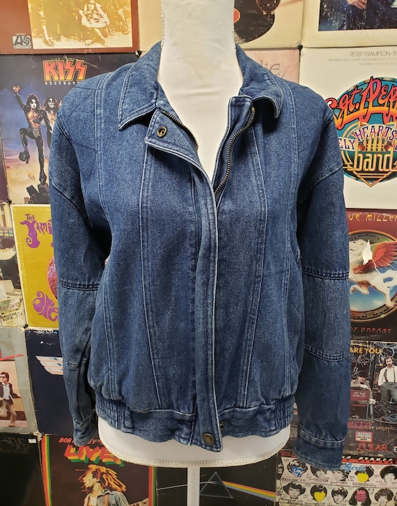 Vintage 80s Rock Band Denim Jacket | Reworked Band Tee, Rock