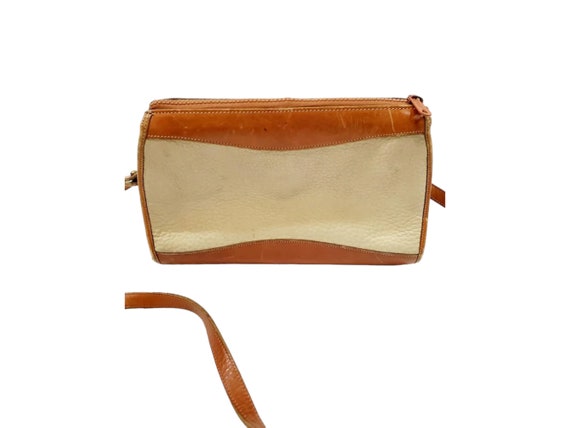 Vintage 90's Tan Camel Dooney and Bourke Crossbod… - image 2