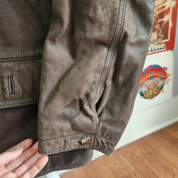 ジャケット・アウター Jan & Carlos Multi Pocket Leather Jacket 1970's Vintage Jc Penny Leather Waist Jacket 40. | eBay