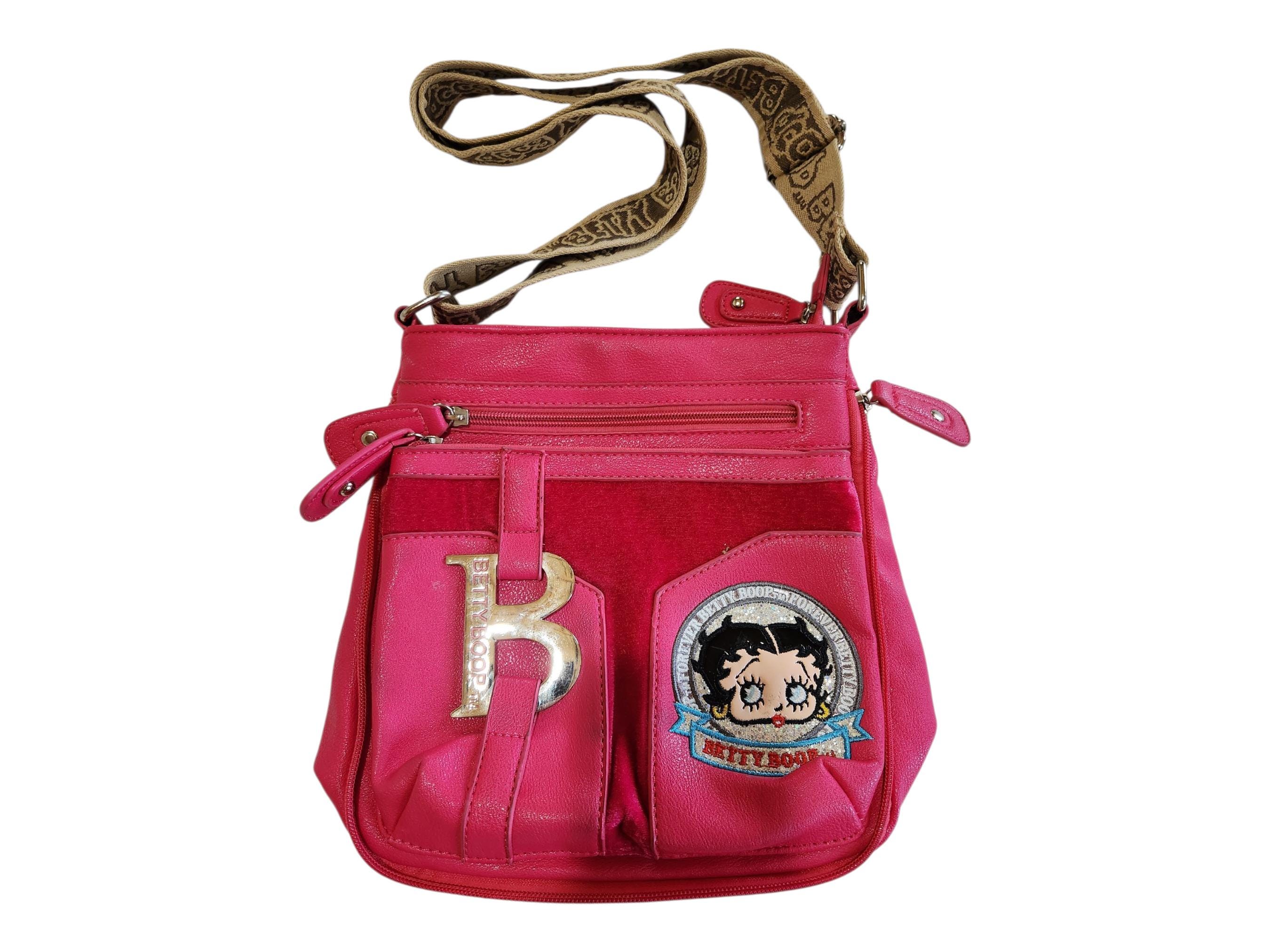 Y2K Betty Boop Hot Pink Embroidered Shoulder Bag Purse - Etsy
