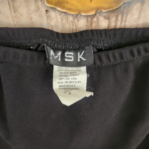 Y2K Sheer Black Layered Long Skirt Medium - image 2