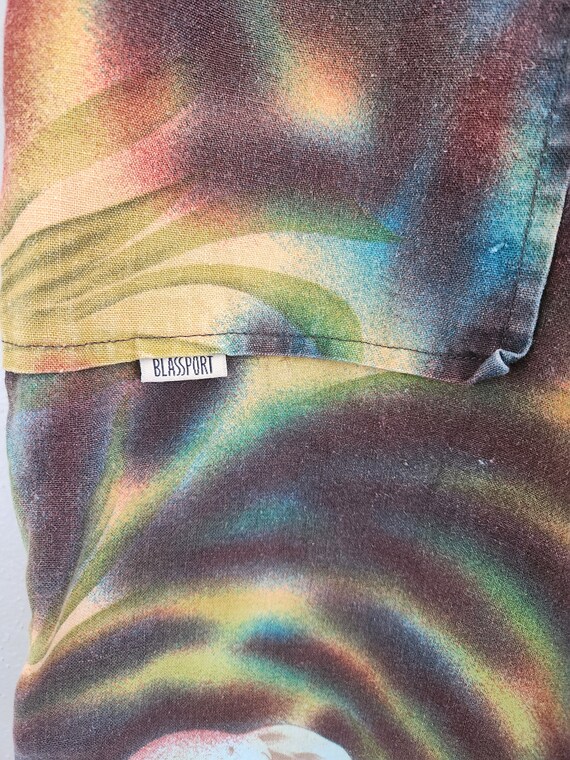 Vintage Linen Animal Print Cropped Pants size 16 - image 6