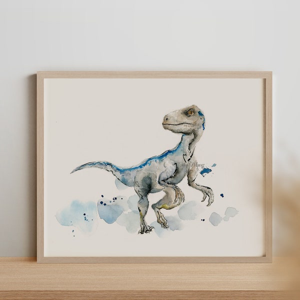 Blue the Velociraptor Svg Etsy