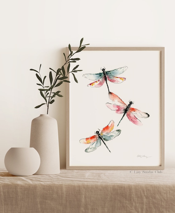 Tom　銅版画手彩色　昆虫　トンボ　フレーム付 814yWpILr2L._AC_UF350,