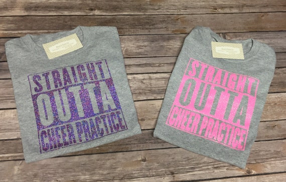 Straight Outta Cheer Practice Youth Shirt Cheer Shirt | Etsy