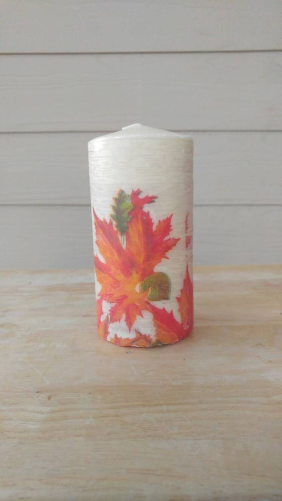 Gender Neutral Baby Gift Neutral Nursery Decor Welcome Baby 3x6 Pillar Candle Baby Shower Decor