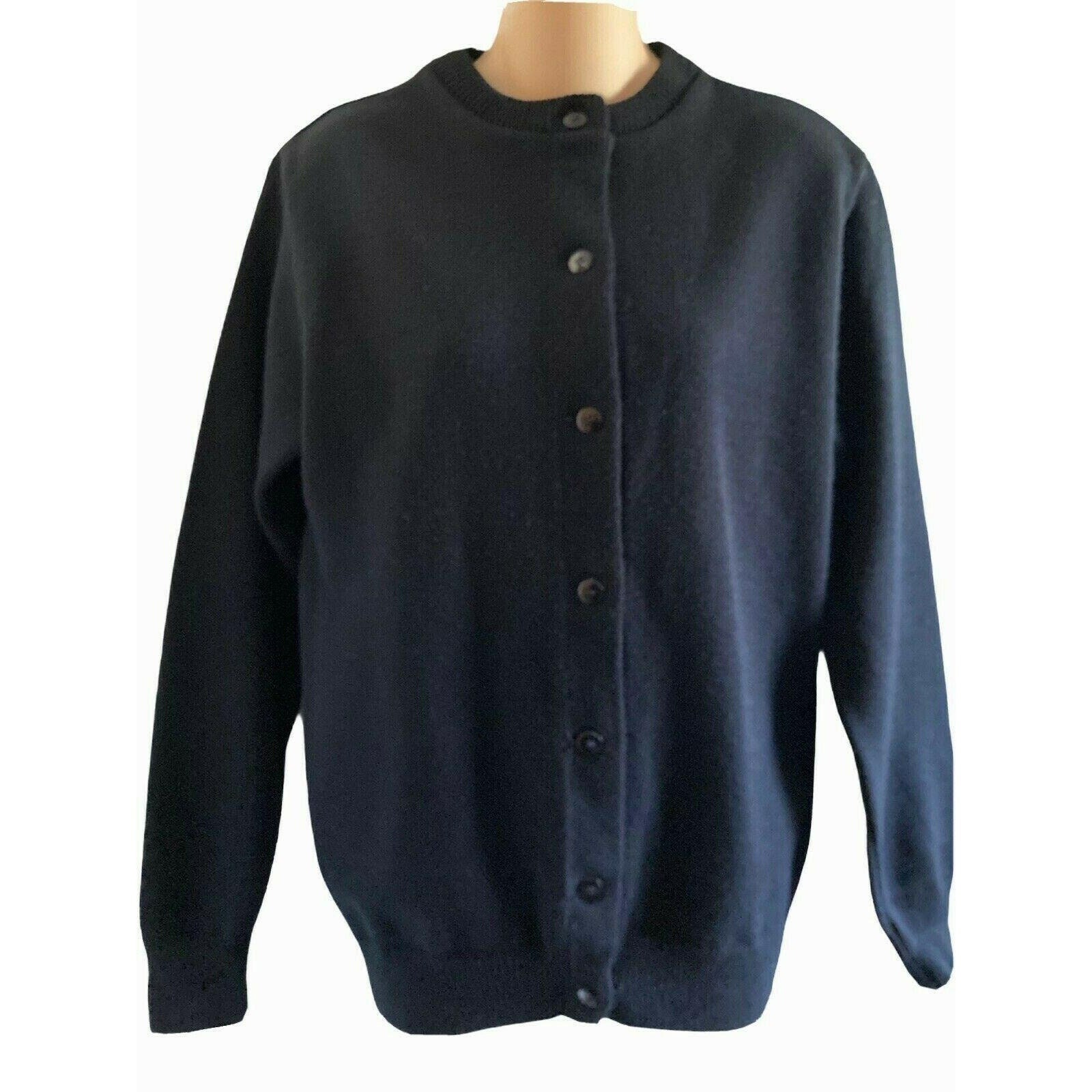 A School Apparel Inc. Vintage Navy Blue Cardigan Sweater Etsy