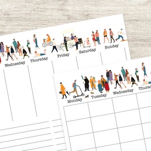 Printable Illustrated Timeless Weekly Planner image 5