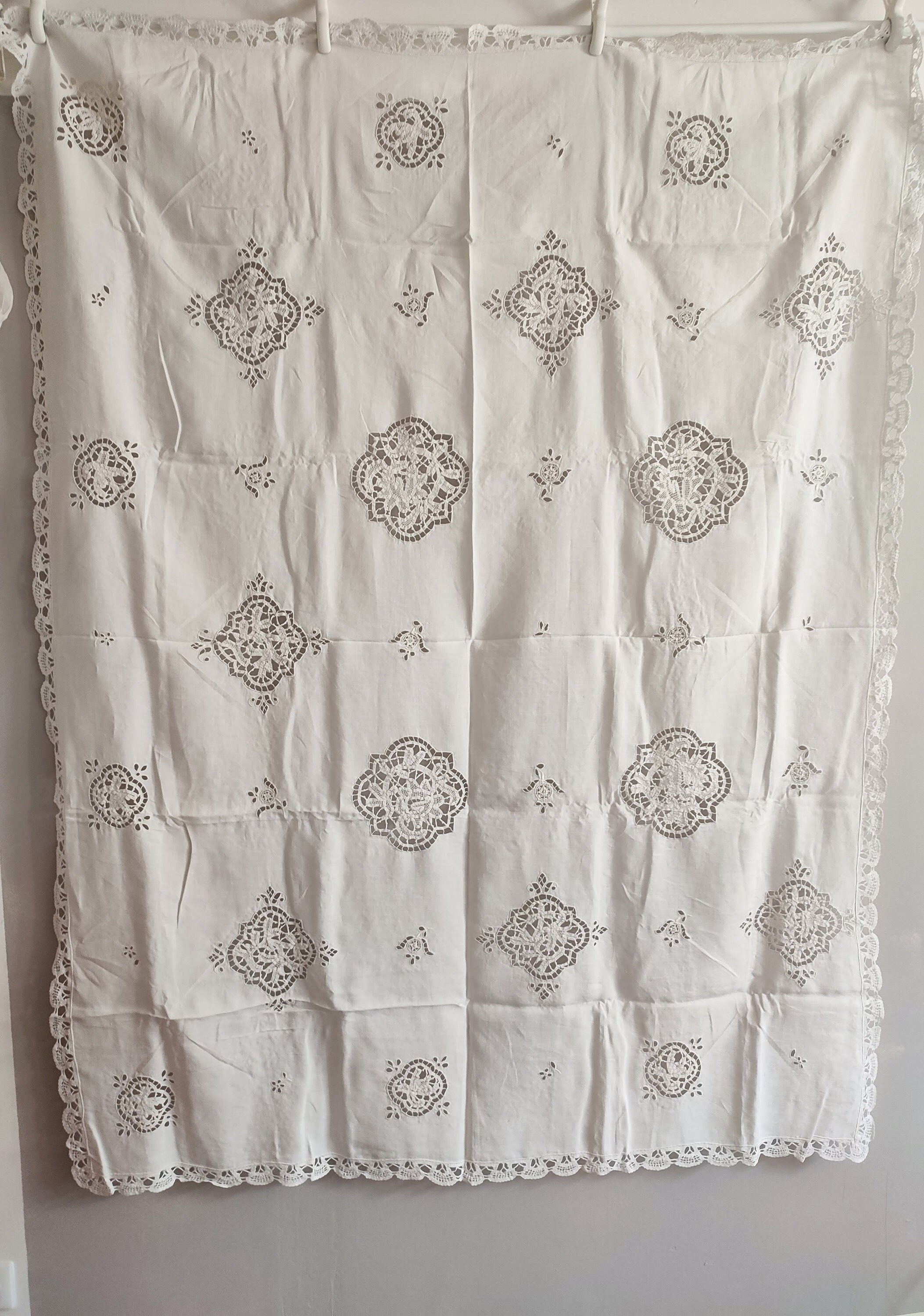 Vintage Nappe Ancienne en Lin