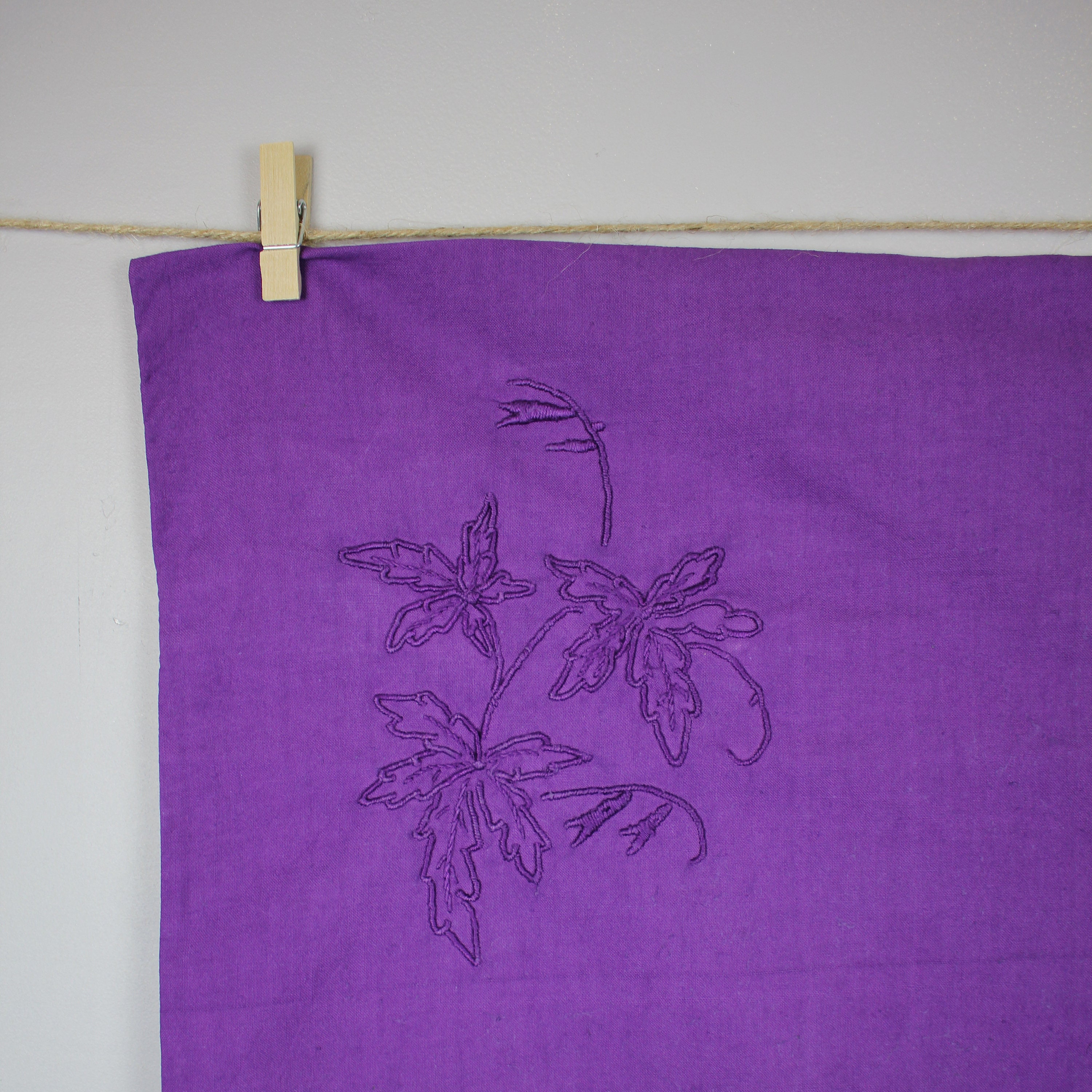 Vintage Taie d'oreiller Ancienne Teinte Violet