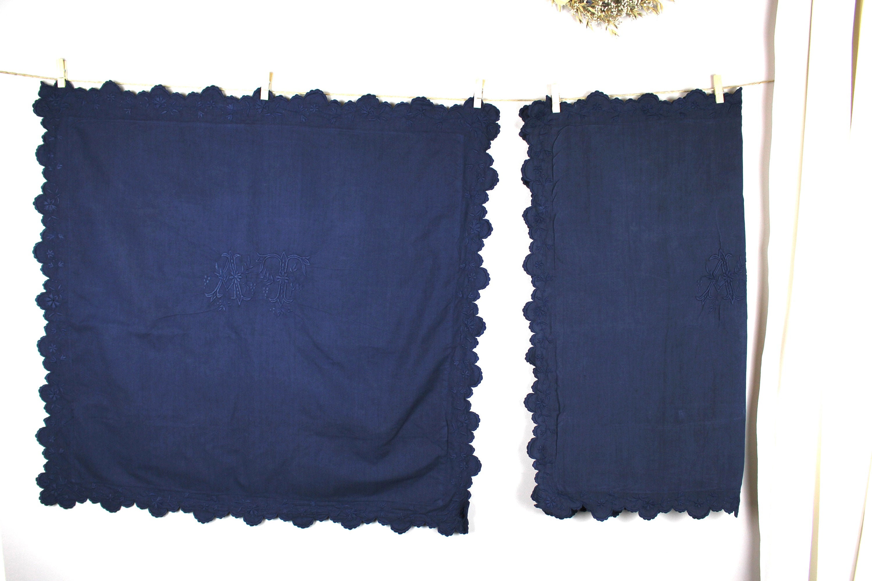 Vintage 2 Taies d'oreiller Anciennes Teintes