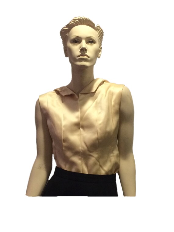 Pauline Trigére Satin Blouse