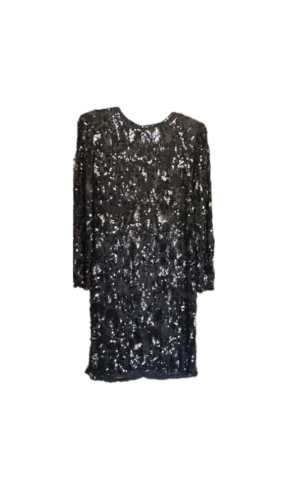 Black Sequin and Beaded Dress