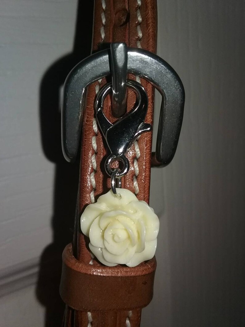Rose Bridle Charm Horse Ornament Horse Tack Accessory Rose Etsy