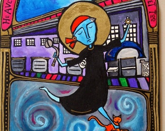 Dorothy Day,  Art Print, Dancing Monk Series