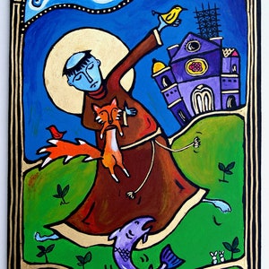 Saint Francis of Assisi, Art Print, Dancing Monk Series