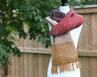 Acorn Scarf CROCHET PATTERN