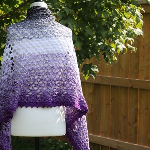 Amethyst Shawl CROCHET PATTERN image 1