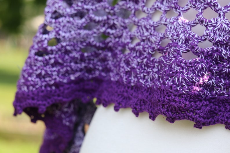 Amethyst Shawl CROCHET PATTERN image 8