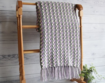 Granny Stripe Throw - CROCHET PATTERN