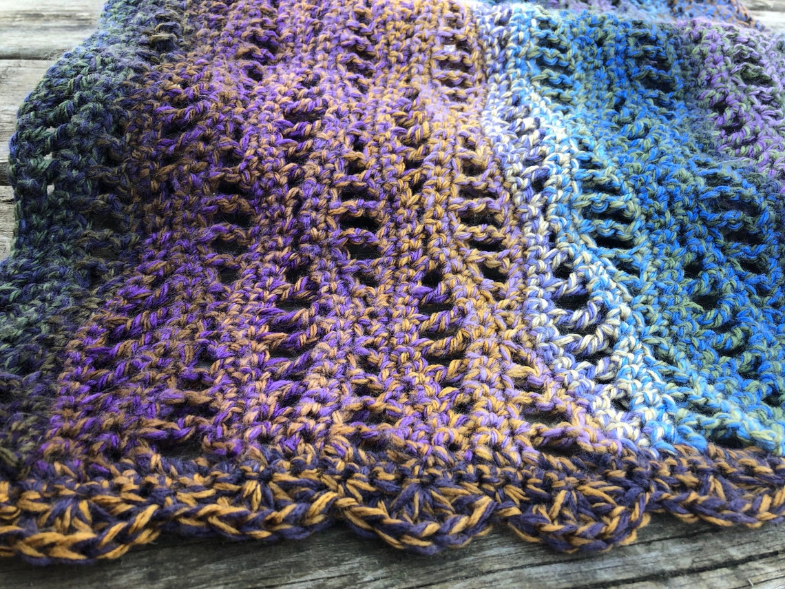 Rivers Shawl CROCHET PATTERN Etsy