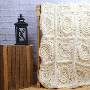 Log Cabin Throw CROCHET PATTERN