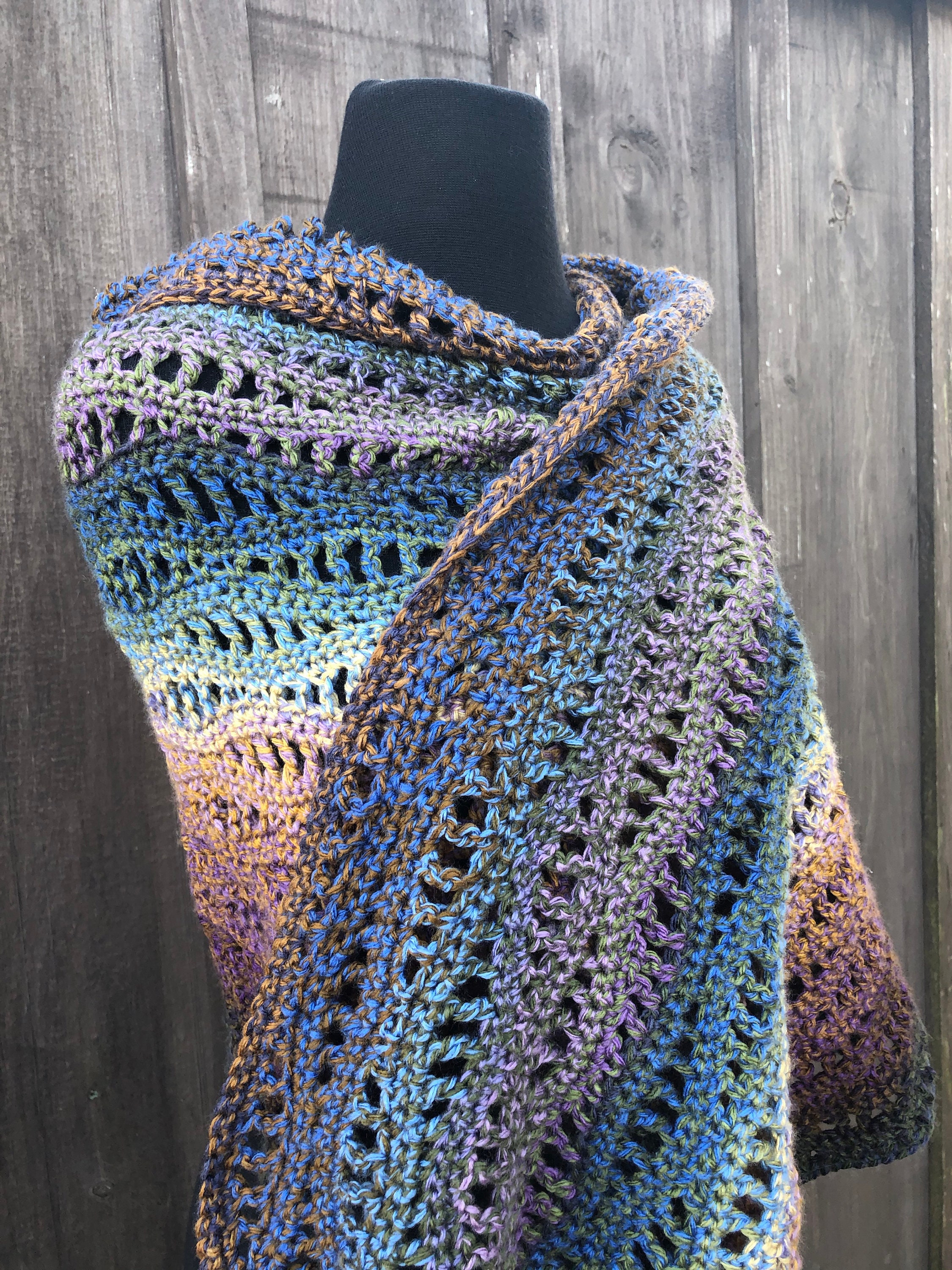 Rivers Shawl CROCHET PATTERN Etsy Canada