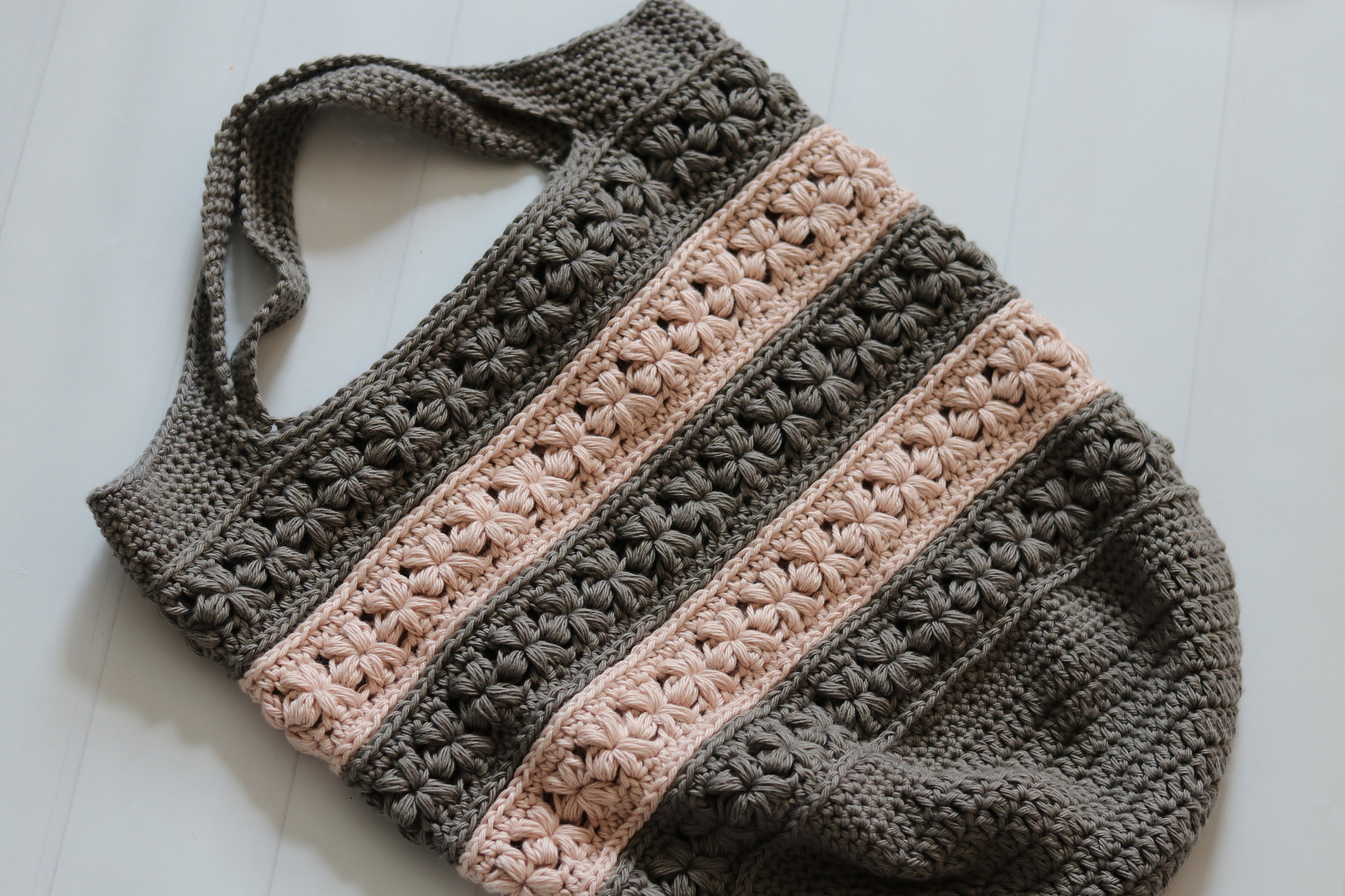 40 Market Bag Crochet Patterns for Reusable Totes, Mesh Shoppers, and Everyday Carryalls 32 Jasmine Market Bag Crochet