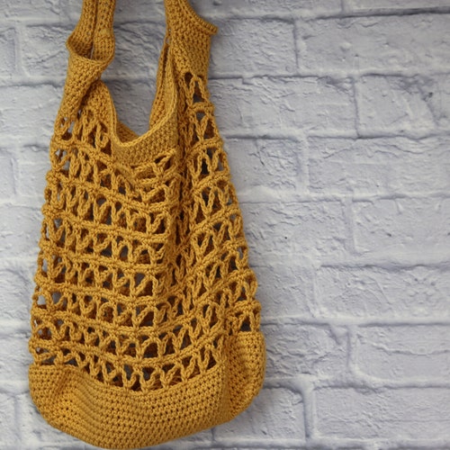 PATTERN for Crochet Market Bag Crochet Foldable Net Bag - Etsy