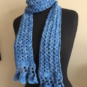 Blue Iris Scarf - CROCHET PATTERN
