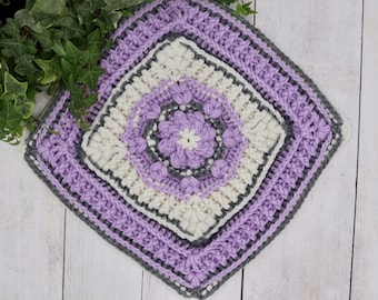 Springtime Afghan Square CROCHET PATTERN