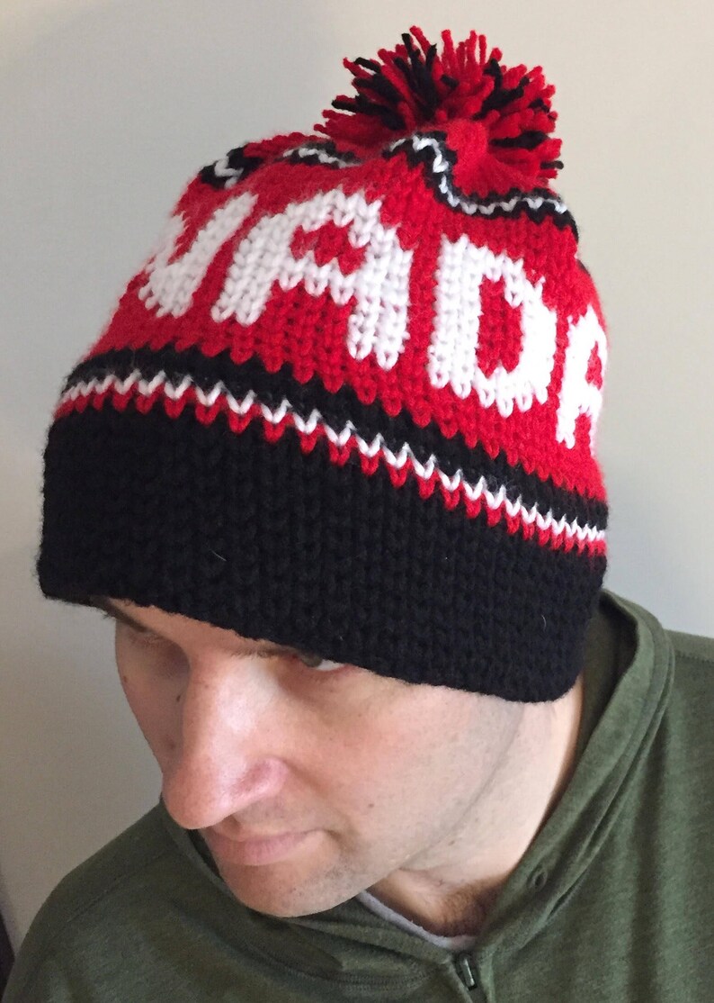 Canada Toque CROCHET PATTERN Unisex image 6