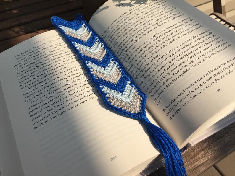 Chevron Bookmark A Crochet Pattern image 2