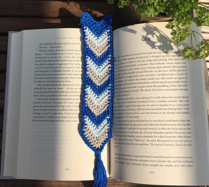 Chevron Bookmark A Crochet Pattern image 5