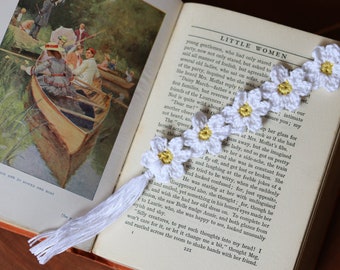 Dainty Daisy Bookmark CROCHET PATTERN