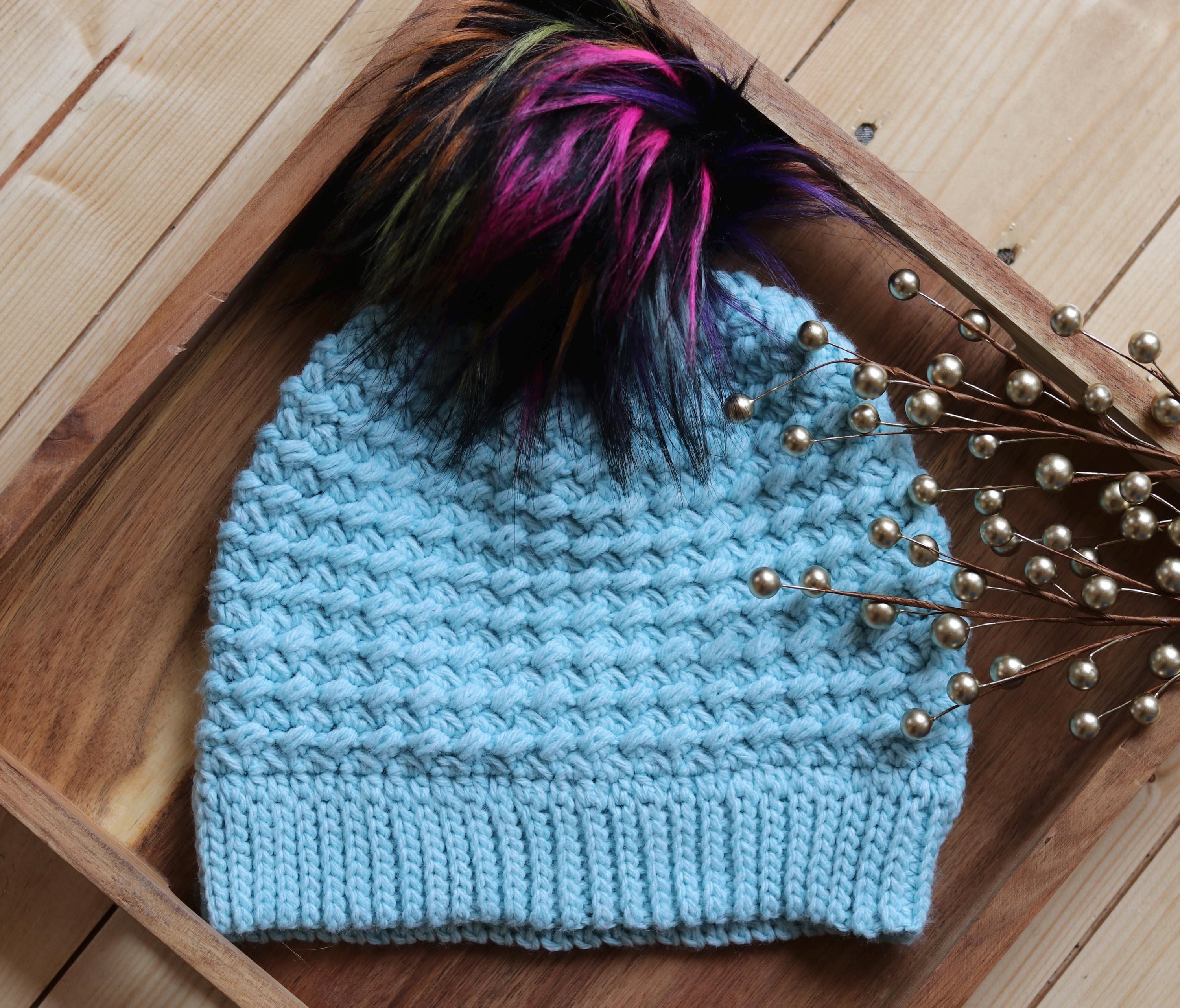 Beanie With Stone - Etsy