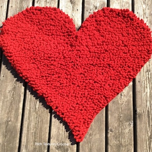 I Heart Mat PDF Crochet Pattern Only image 1