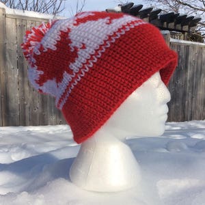 Maple Leaf Toque - Mütze - Beanie - HÄKELANLEITUNG
