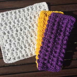 Beaded Washcloth - CROCHET PATTERN