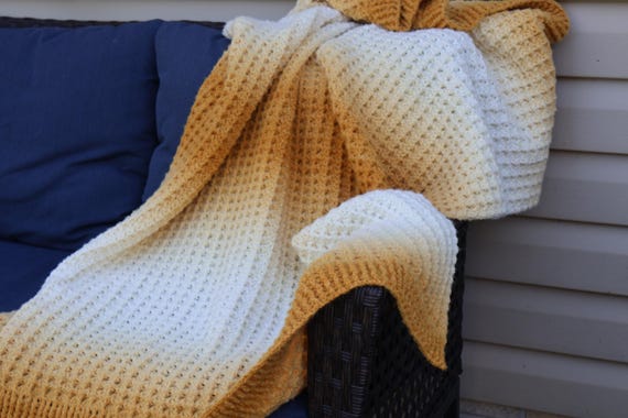 スイート・アズ・ハニー ブランケット かぎ針編みパターン - Etsy 日本