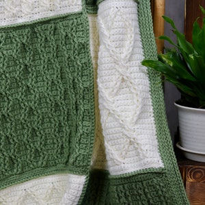 Crazy for Cables Blanket CROCHET PATTERN - Etsy