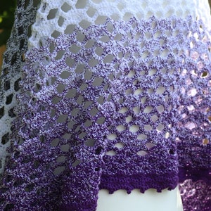 Amethyst Shawl CROCHET PATTERN image 6