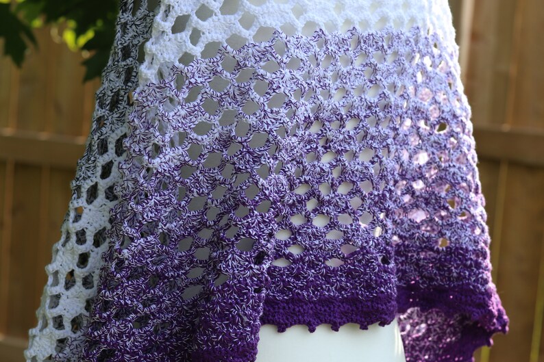 Amethyst Shawl CROCHET PATTERN image 6