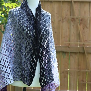 Amethyst Shawl CROCHET PATTERN image 5