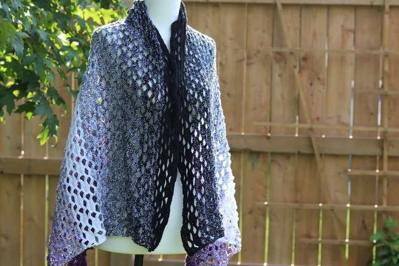 Amethyst Shawl CROCHET PATTERN image 5