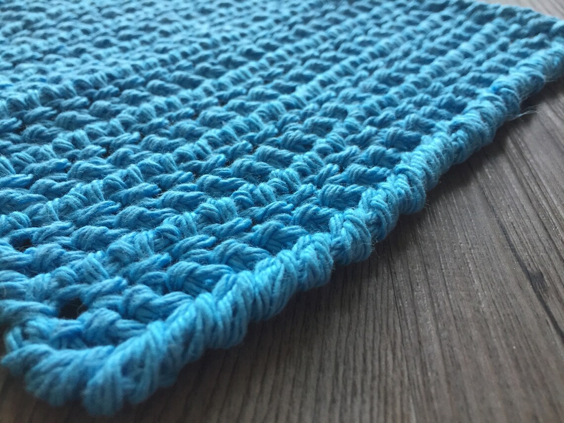 Easy Herringbone Dishcloth CROCHET PATTERN Etsy