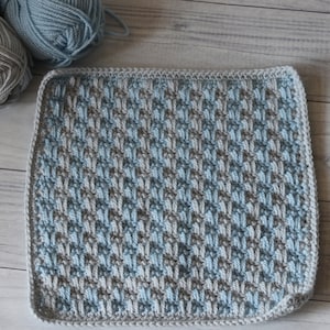 Woven Textured Afghan Square CROCHET PATTERN