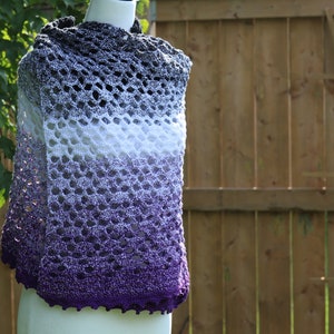 Amethyst Shawl CROCHET PATTERN image 3