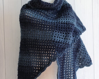 Easy Triangle Shawl CROCHET PATTERN