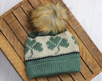 Shamrock Beanie CROCHET PATTERN